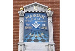 Buxton Masonic Hall Sign
